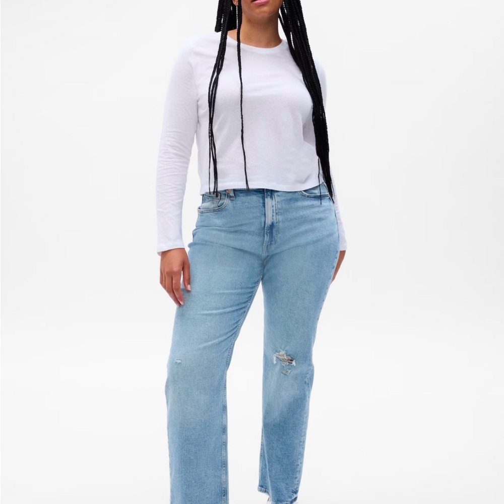 NWT Gap High Rise ‘90s Loose Jeans Size 28 Regular in Vintage Light - Picture 4 of 5